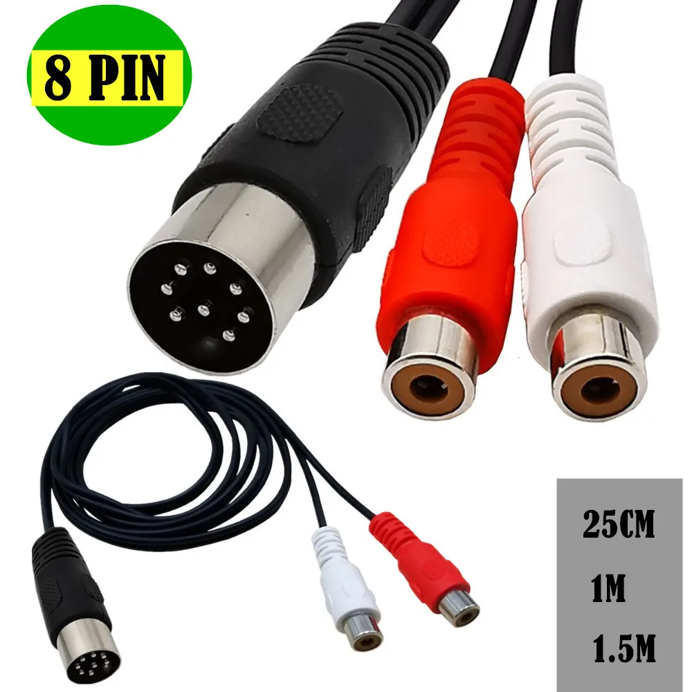 Audio Music Instrumental - Câble adaptateur Audio Din 8 broches