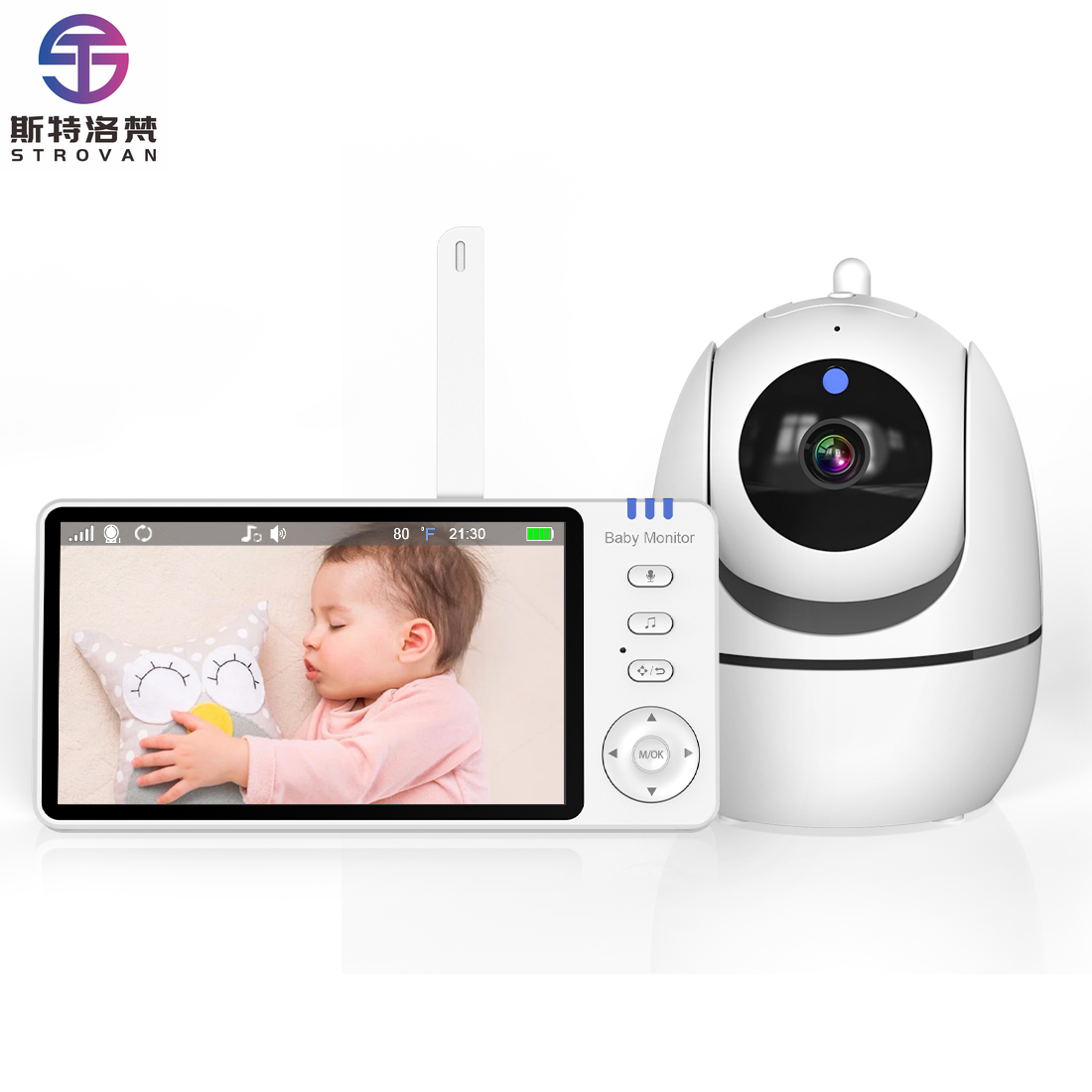 Audiovision Music Player - Visiophone sans fil HD 720P pour