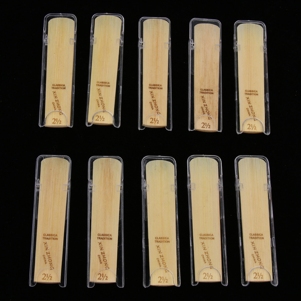 Saxophone Reed Pack - Anches de saxophone alto avec étui,