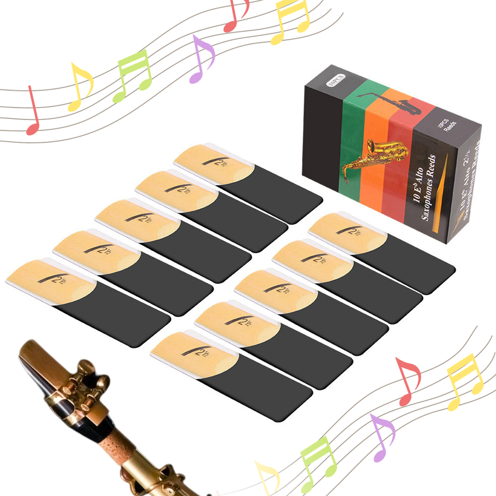 Saxophone Reed Pack - Lot de 10 anches pour saxophone