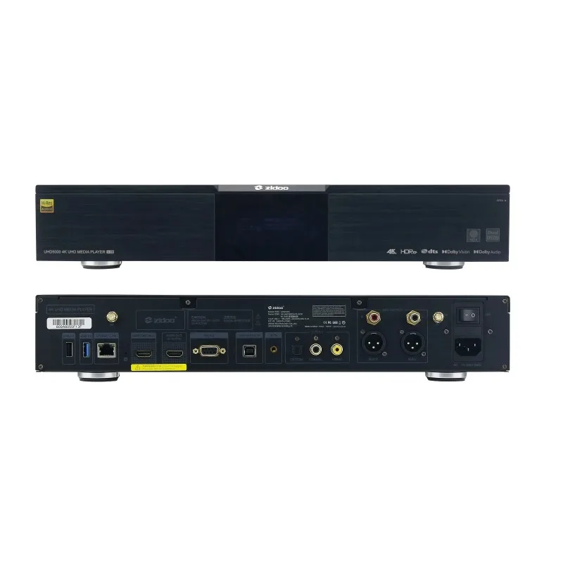ZIDOO UHD5000 4K HDR Dolby Vis - Audiovision Music Player avis et prix