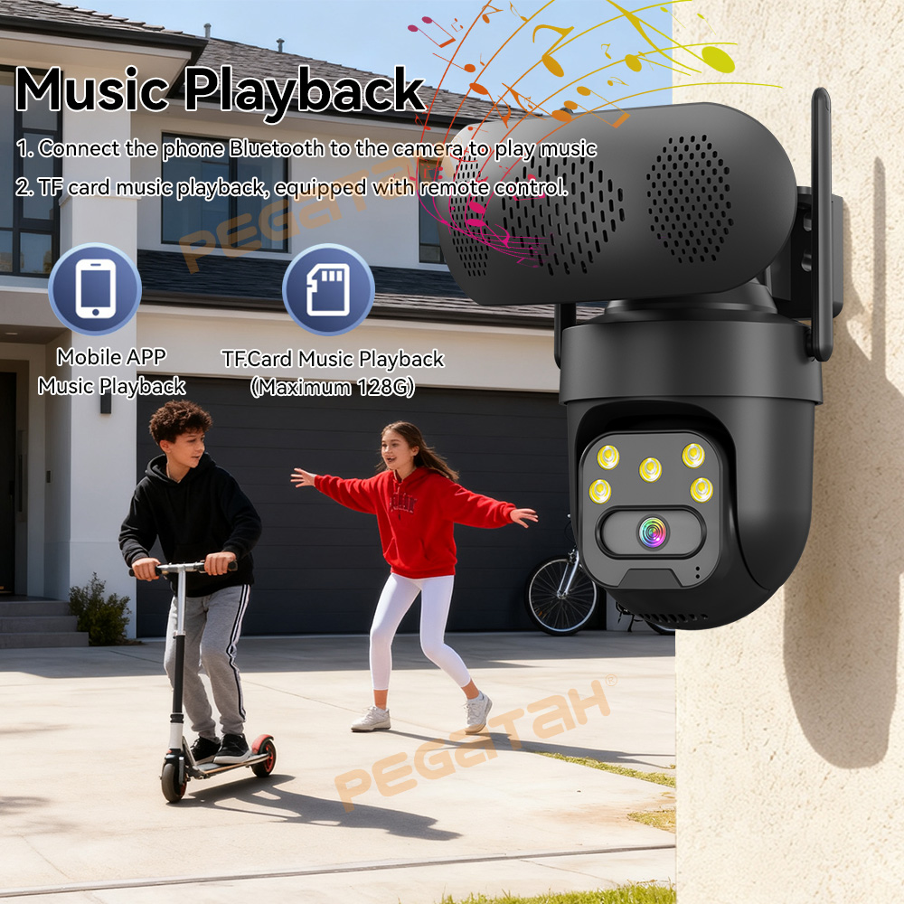 Caméra IP 5MP extérieure 2.4G  - Audiovision Music Player avis et prix