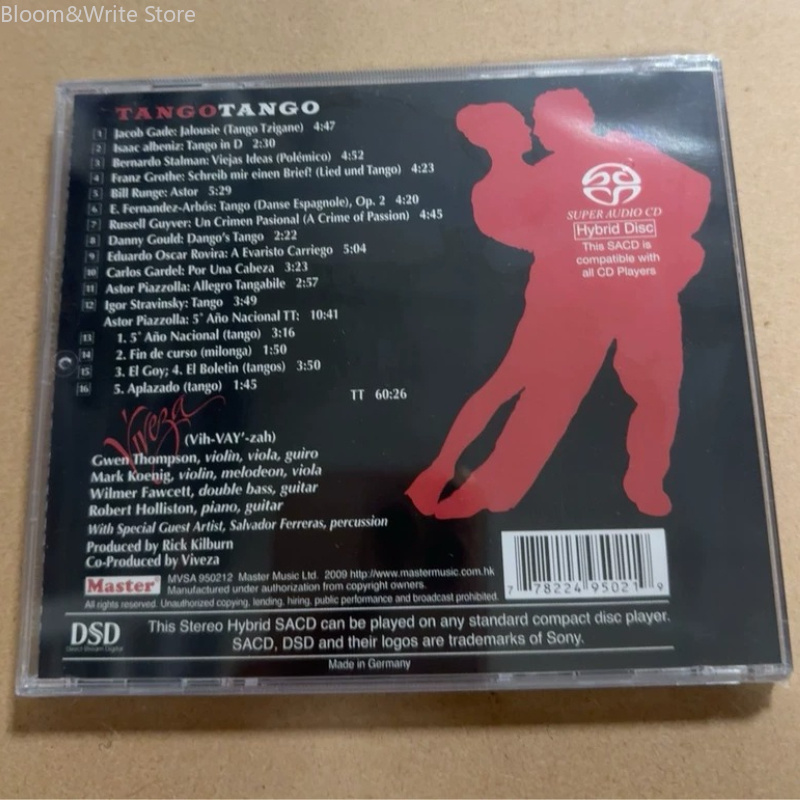CD de musique de tango HIFI Au - Audio Music Test avis et prix