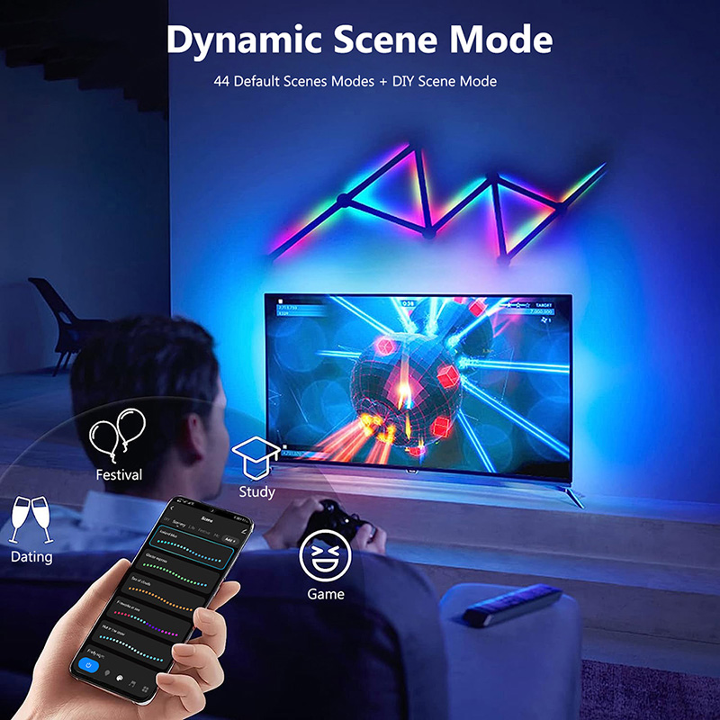 Applique murale RGB intelligen - Audio Music Free avis et prix