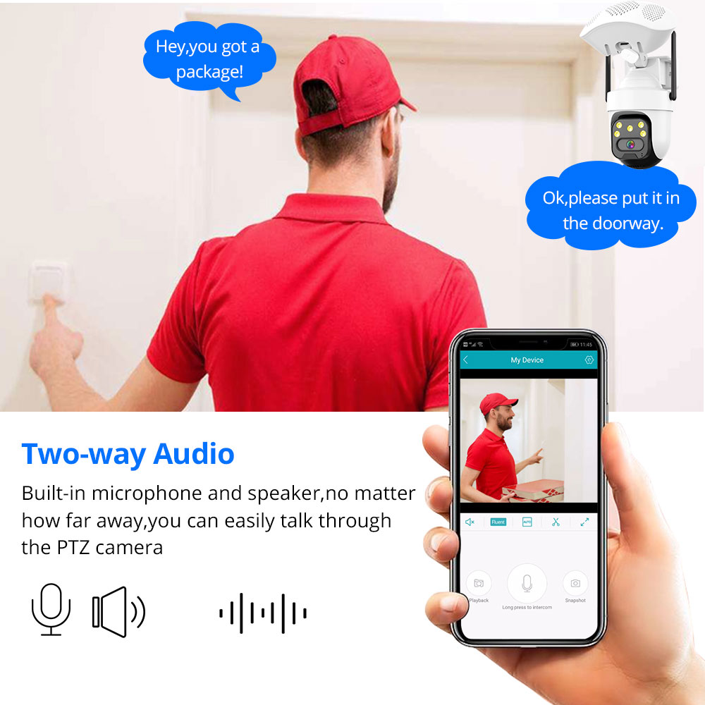 ICSEE 5MP WiFi PTZ caméra IP a - Audiovision Music Player avis et prix