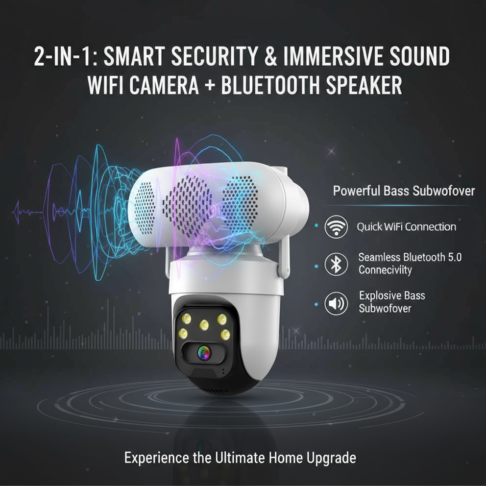 ICSEE 5MP WiFi PTZ caméra IP a - Audiovision Music Player avis et prix
