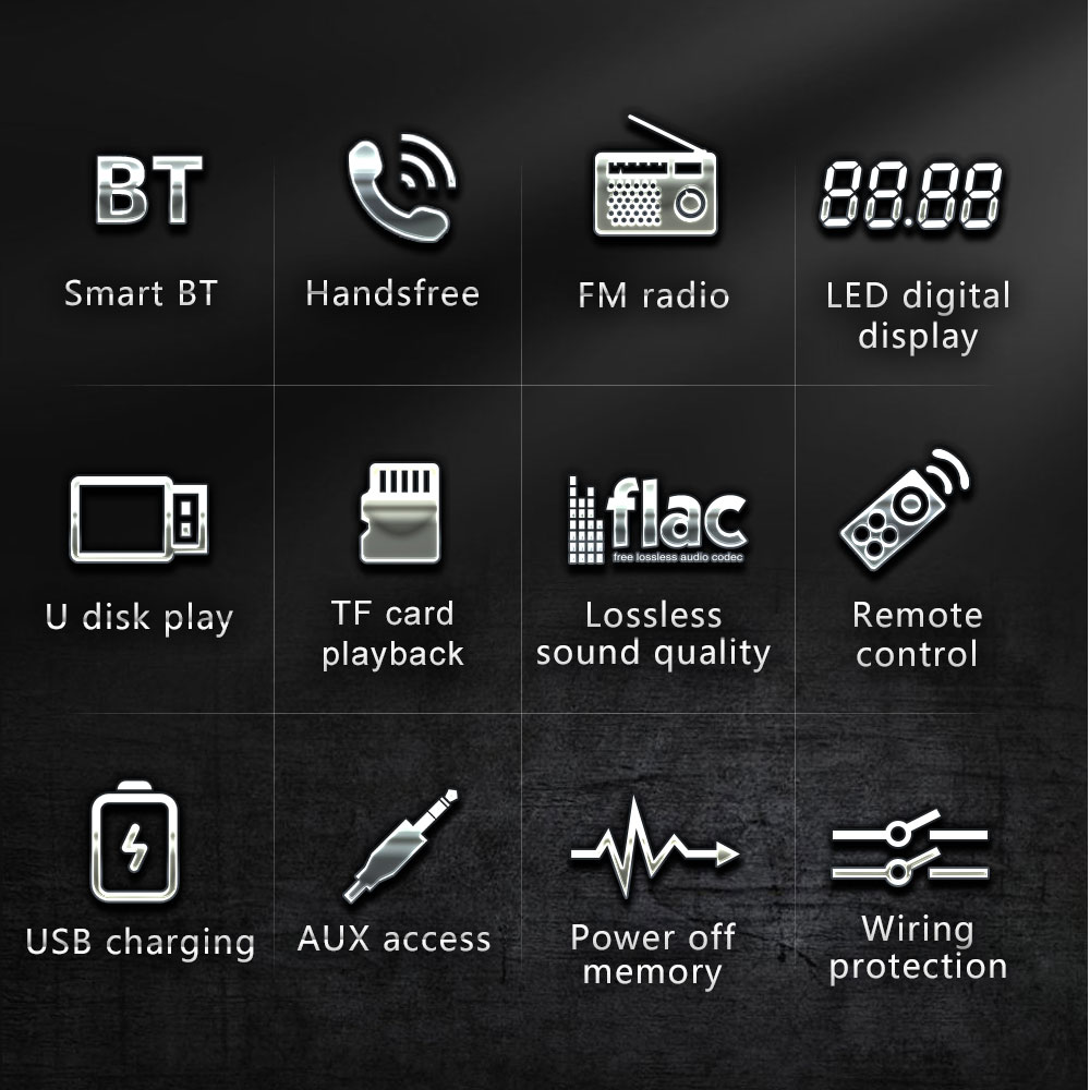 Autoradio 1Din Lecteur MP3 Blu - Audio Universal Music avis et prix